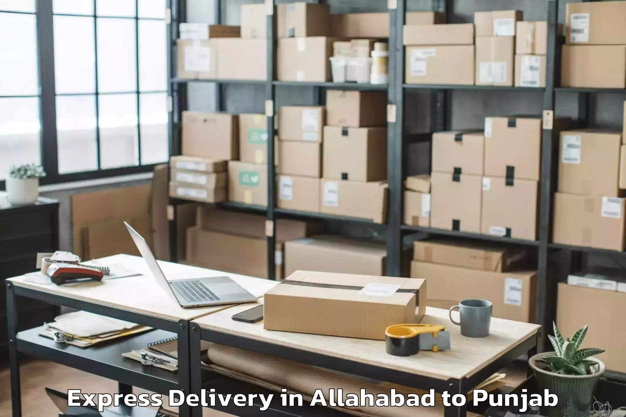 Top Allahabad to Qadian Express Delivery Available